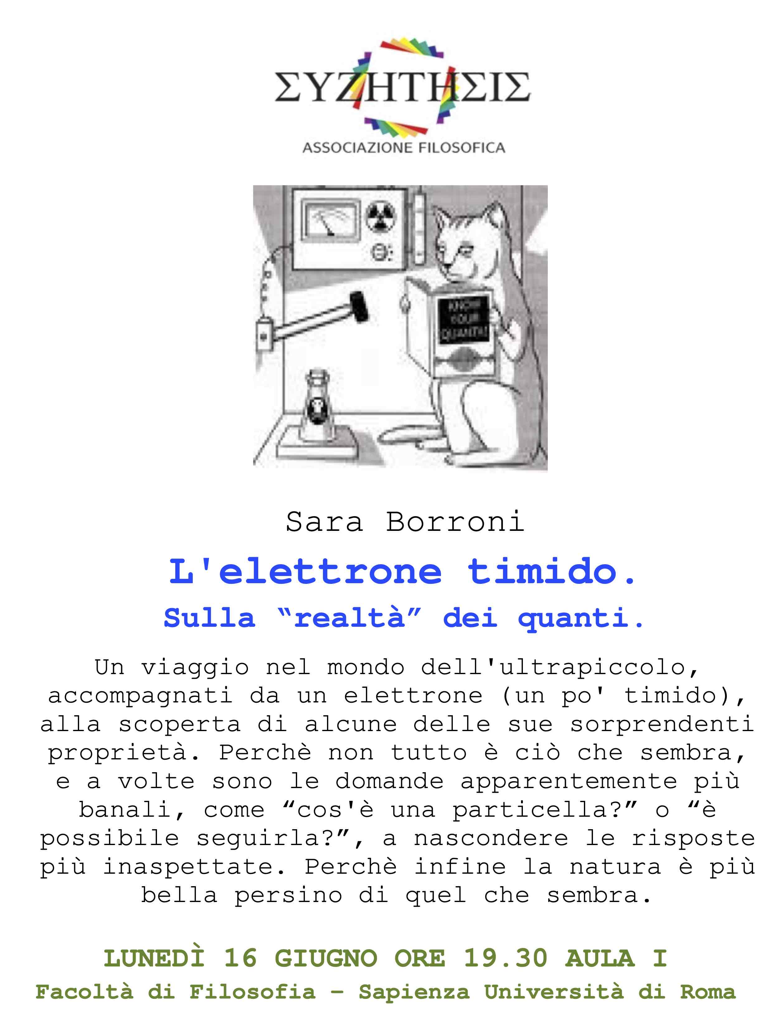 L’elettrone timido. Sulla “realtà” dei quanti