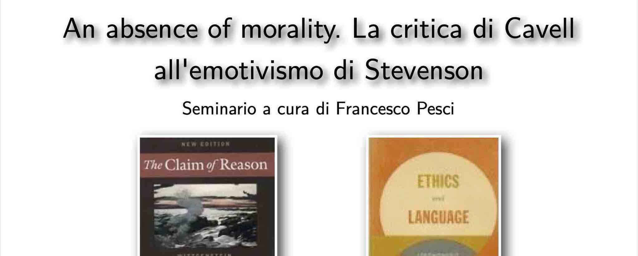 An Absence of Morality