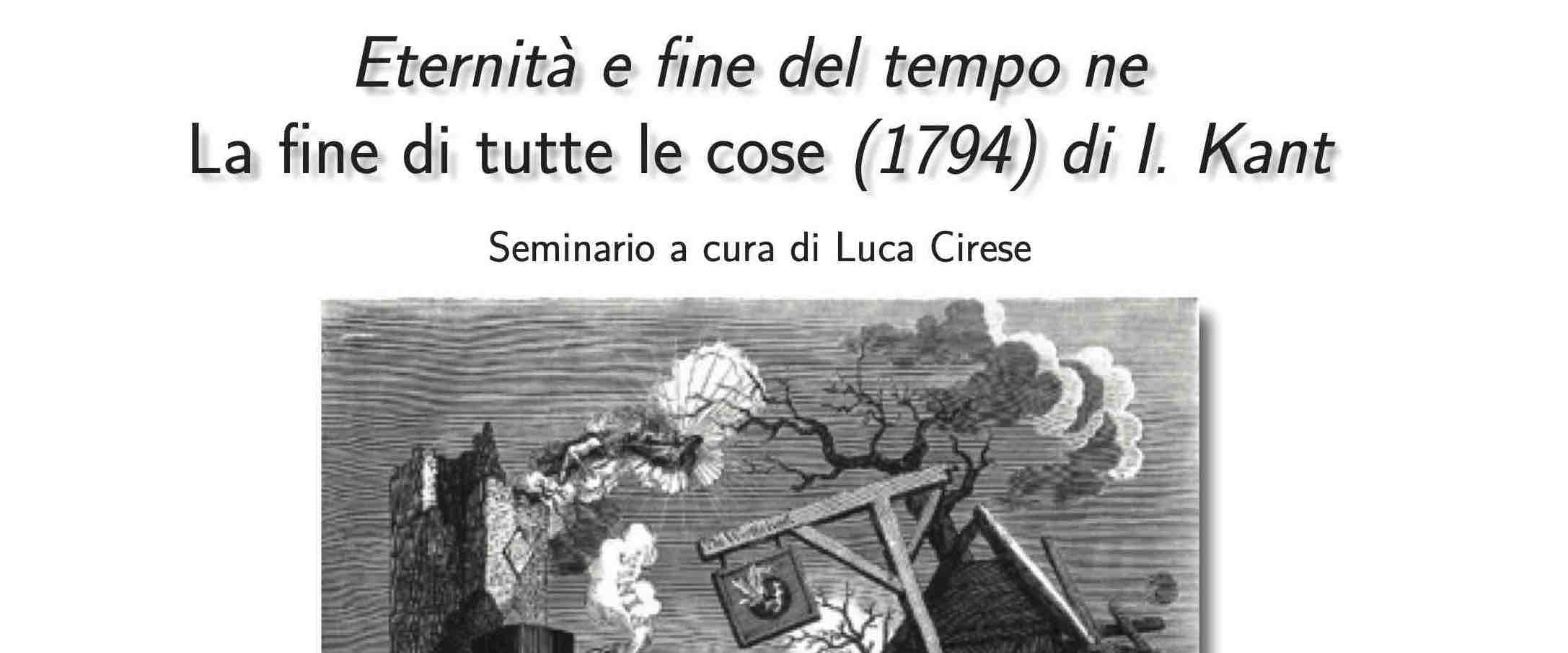 Eternità e fine del tempo in I. Kant