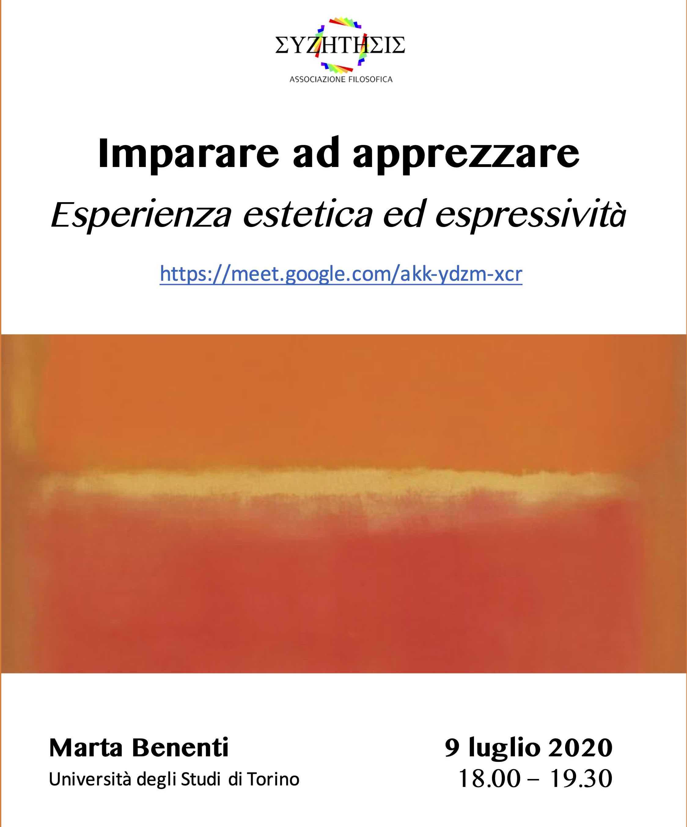 Imparare ad apprezzare. Esperienza estetica ed espressività