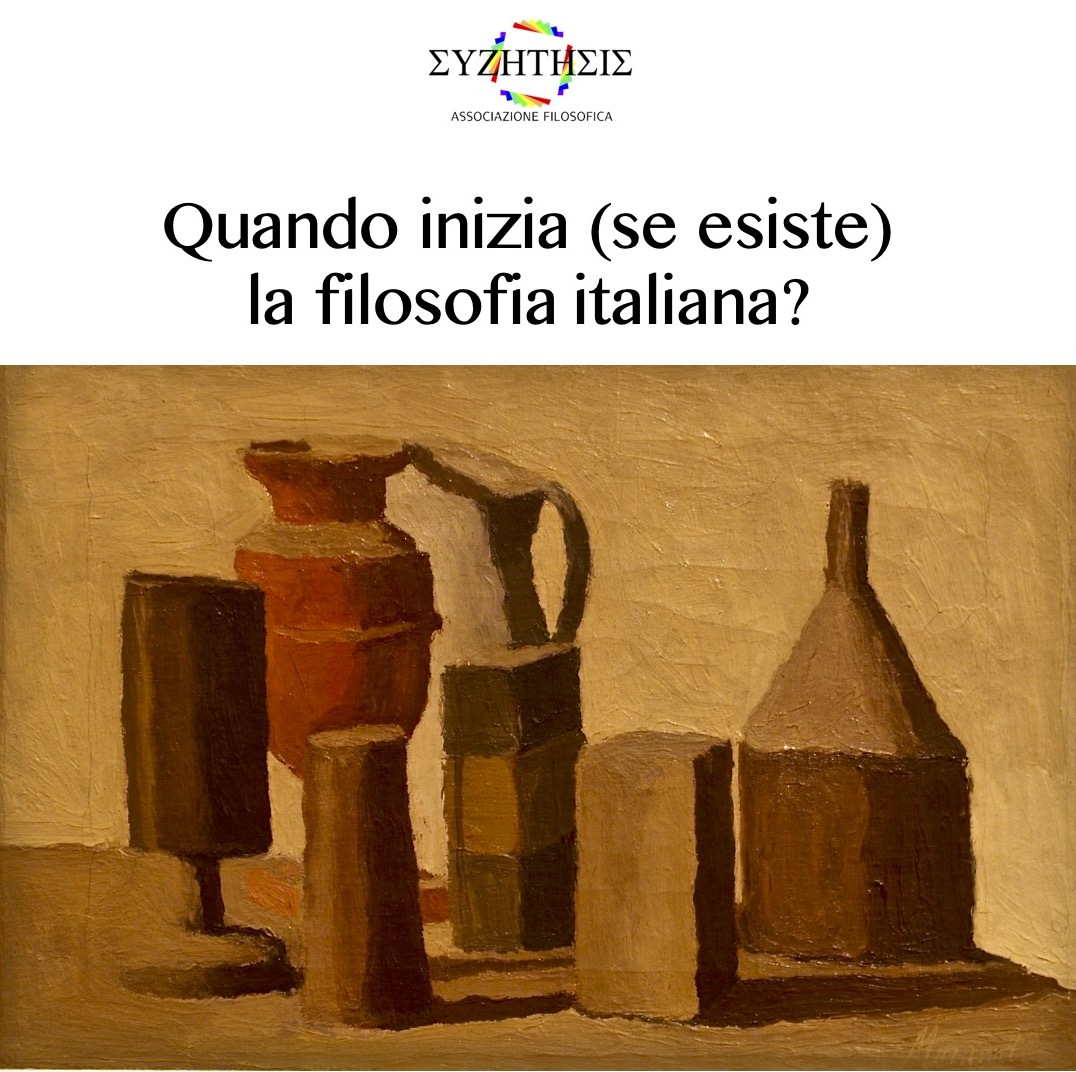 Quando inizia la filosofia italiana
